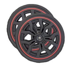 ROUES ARRIERE (X2) POUR TONDEUSE SANS FIL PARKSIDE PRMA 40 Li B3 -  91105359- D'ORIGINE PARKSIDE 91105359