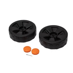 PAIRE DE ROUES EN 2 PARTIES POUR BINEUSES ELECTRIQUES DELTAFOX DG ETI 1540 -  91105530- D'ORIGINE PARKSIDE 91105530