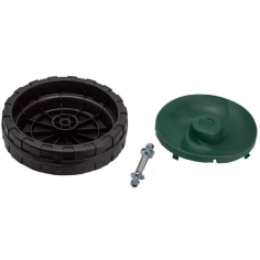 ROUE DROITE POUR BROYEUR DE VEGETAUX PARKSIDE PWH 2800 A1 -  91105730- D'ORIGINE PARKSIDE 91105730