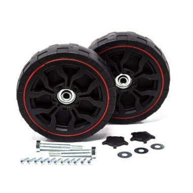 JEU DE ROUES (x2) POUR TONDEUSE PARKSIDE PBM 132 A1 -  91106019- D'ORIGINE PARKSIDE 91106019
