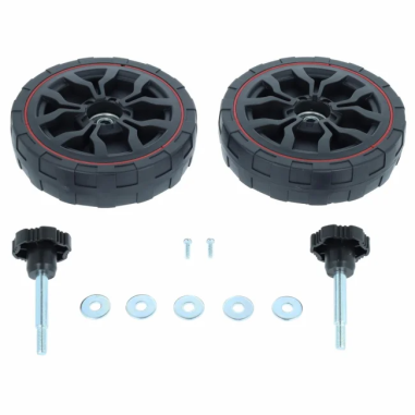 JEUX DE ROUES GAUCHE (x2) POUR TONDEUSE PARKSIDE PBM 132 A1-B1 -  91106178- D'ORIGINE PARKSIDE 91106178