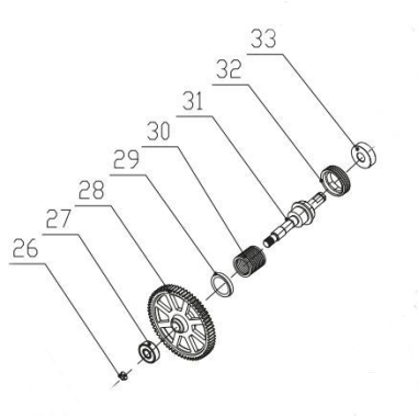 PIGNON D'ENTRAINEMENT DE CHAINE + RESSORT POUR TRONCONNEUSE SANS FIL PARKSIDE PKSA 20 Li B2