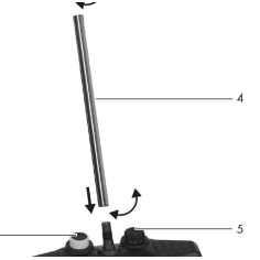 TUBE DE RALLONGE INFERIEUR POUR BALAI BROSSE PARKSIDE- D'ORIGINE PARKSIDE 91104810