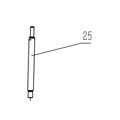 AXE POUR PONCEUSE A BROCHE OSCILLANTE PARKSIDE PSSO 500 A1 -  91110220- D'ORIGINE PARKSIDE 91110220