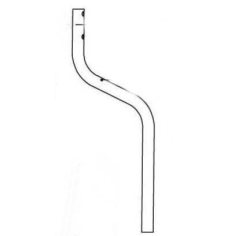 BRAS EN S POUR FGH 750 A1-B2- D'ORIGINE PARKSIDE 91104318