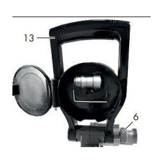 POIGNEE POUR BROSSE POUR JOINTS ELECTRIQUE PUB 500 A1- D'ORIGINE PARKSIDE 91105273