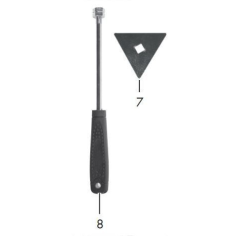 TRIANGLE EN METAL + POIGNEE POUR PISTOLET A AIR CHAUD NUMERIQUE PARKSIDE PHLGD 2000 B2 -B4- PARKSIDE