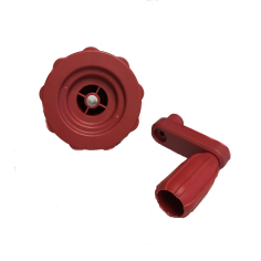 ENSEMPLE POIGNEE-VOLANT POUR SCIE SUR TABLE PARKSIDE PTKS 2000 -  91106129- D'ORIGINE PARKSIDE 91106129