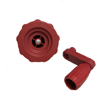 ENSEMPLE POIGNEE-VOLANT POUR SCIE SUR TABLE PARKSIDE PTKS 2000 -  91106129- D'ORIGINE PARKSIDE 91106129