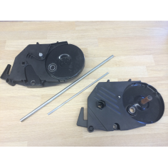 ENSEMBLE SUPPORTS LATERAUX + TIGES POUR TONDEUSE A MAIN- D'ORIGINE PARKSIDE GRIZZLY TOOLS