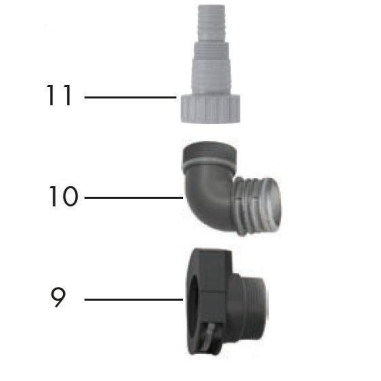 ENSEMBLE COUDE DE RACCORDEMENT POUR FTS 1100 D4 et PTPS 1100 A1- PARKSIDE 91103475