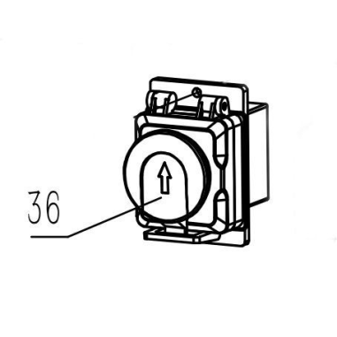 INTERRUPTEUR POUR PERCEUSE A COLONNE PARKSIDE PTBM 400 A1- PARKSIDE 91103344