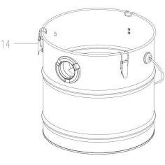 CUVE METAL POUR PAS 1200 D3- PARKSIDE 91102931