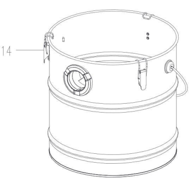 CUVE METAL POUR PAS 1200 D3- PARKSIDE 91102931