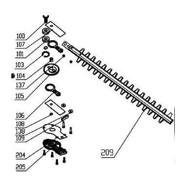 COTE LAME + REDUCTEUR POUR FHL 900 F5 - 91102888- PARKSIDE 91102888