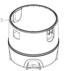 CUVE POUR ASPIRATEUR PARKSIDE PNTS 1300 D3- PARKSIDE 91096887