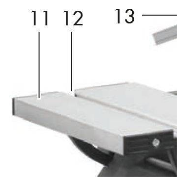 TABLE DE PONÇAGE DE LA PONCEUSE PTSG 140 B2- D'ORIGINE PARKSIDE 91104580