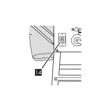 INTERRUPTEUR ON-OFF POUR SCIE CIRCULAIRE SUR TABLE PARKSIDE -  91104952- D'ORIGINE PARKSIDE 91104952