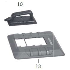 PLAQUE A VAPEUR COMPLETE POUR PDTA 5 A1 -  91105687- D'ORIGINE PARKSIDE 91105687