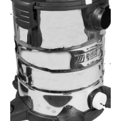 CUVE EN ACIER INOXYDABLE POUR ASPIRATEUR PARKSIDE PWD 25 A1- D'ORIGINE PARKSIDE 91105845