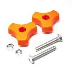 Kit de fixation pour barre infErieure pour tondeuse Deltafox DG-CLM 1833 -  91105980- D'ORIGINE PARKSIDE