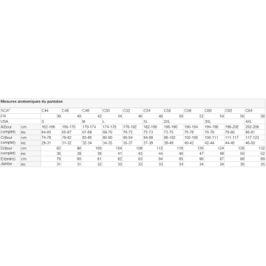 JEAN DE TRAVAIL STRETCH CH031T