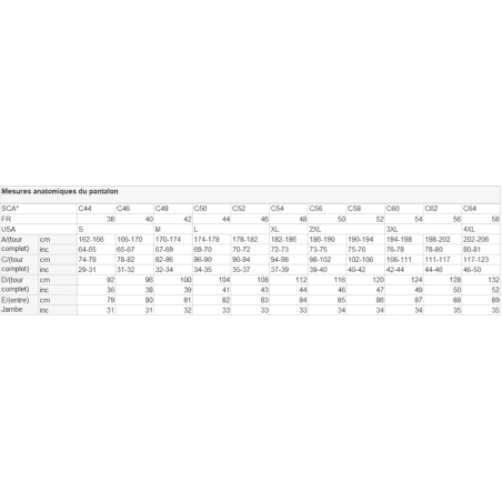 JEAN DE TRAVAIL STRETCH CH031T