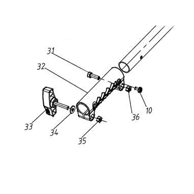 RENVOI D'ANGLE POUR DEBROUSSAILLEUSE SANS FIL PARKSIDE PPFSA 40 Li A1 - IAN 376667- D'ORIGINE PARKSIDE