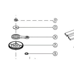 REDUCTEUR POUR TAILLE HAIES PARKSIDE PERFORMANCE PPHSA 40 Li A1 - IAN 376271- D'ORIGINE PARKSIDE 91106186