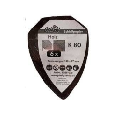 LOT 6 FEUILLES ABRASIVES POUR BOIS (G80) POUR PONCEUSE PARKSIDE -  30211078- D'ORIGINE PARKSIDE 30211078