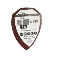 LOT 6 FEUILLES ABRASIVES POUR BOIS (G120) POUR PONCEUSE PHS 160 C4 ET PKGA - D'ORIGINE PARKSIDE