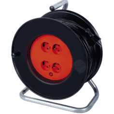 ENROULEUR ELECTRIQUE 4 PRISES - 40 M - 3 x 1.5(ex RAL40)