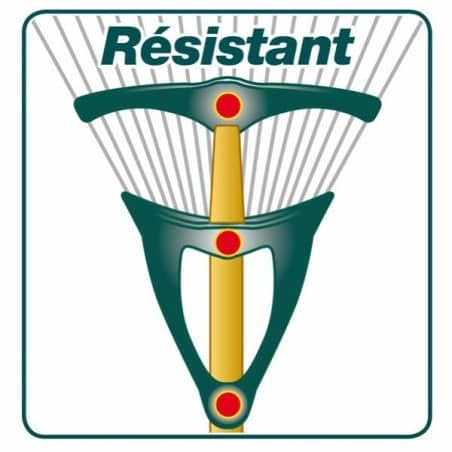 BALAI GAZON SCARIFICATEUR/EMOUSSEUR - MANCHE BOIS longueur 150cm, largeur 52cm - LEBORGNE