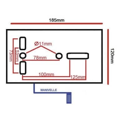 TREUIL MANUEL 1100 KG - SANGLE 10M