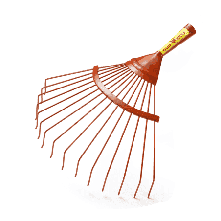 BALAI A FEUILLES 15 DENTS RONDES SANS MANCHES OUTILS WOLF ref 558