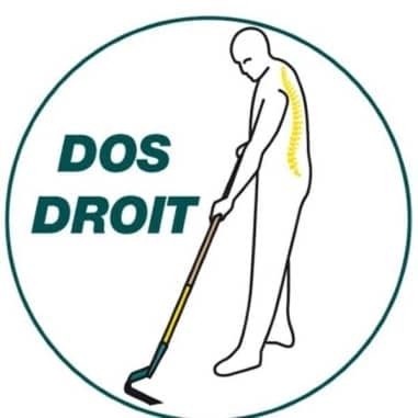 BINETTE LAME V Naturovert - MANCHE BOIS 150 cm - certifié PEFC 100% - LEBORGNE