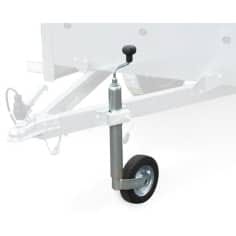 ROUE JOCKEY -NU -200 X 50 mm 150 KG Diam 48 mm POUR REMORQUE (sans support)