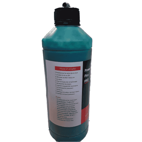 FLACON D'UN LITRE D'ANTI-CREVAISON DE PNEUS MOTOCULTURE