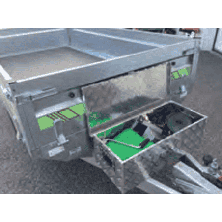 COFFRE ALUMINIUM : 71 x 29 x H 23 cm 50 - Litres