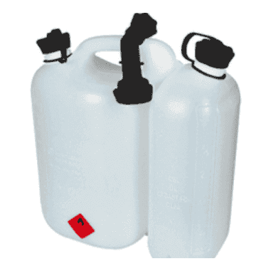 BIDON ESSENCE PLASTIQUE COMBINE 5 Litres / 3 Litres