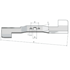 LAME DE TONDEUSE L:37.79 CM MTD (742-0486)