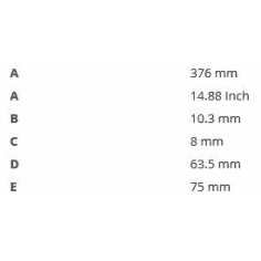 LAME DE TONDEUSE L:37.79 CM MTD (742-0486) 2
