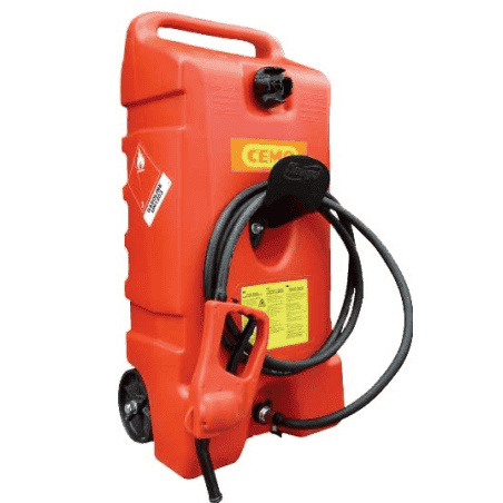 CADDY DE TRANSPORT A CARBURANT AVEC PISTOLET 7.5L/min - 53 Litres