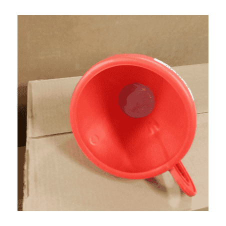 ENTONNOIR COUDE RIGIDE AVEC FILTRE A ESSENCE