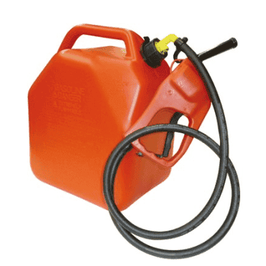 JERRYPOMPE DE TRANSPORT ESSENCE GASOIL - 25 litres AVEC PISTOLET 7.5L/min.