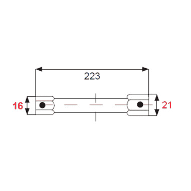 CLE A BOUGIE 16 X 21 MM - BRIGGS STRATTON