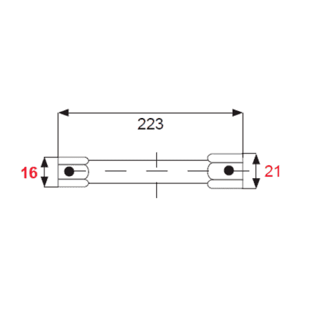 CLE A BOUGIE 16 X 21 MM - BRIGGS STRATTON