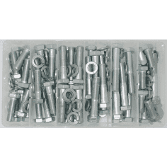 COFFRET D’ASSORTIMENT DE 108 VIS ET RONDELLES A PAS AMERICAIN Ø: 38"- 24FP (9.52mm)