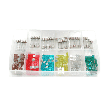 COFFRET D’ASSORTIMENT DE 90 FUSIBLES DIVERS DE ATC, SFE et AGC (12 modèles)