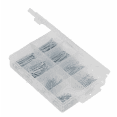COFFRET D'ASSORTIMENT DE 555 GOUPILLES FENDUES